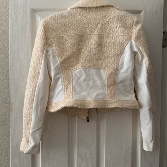 Bebe Wool Biker Jacket - Medium - Picture 2 of 5